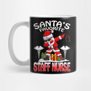 Santas Favorite Staff Nurse Christmas T Shirt Mug